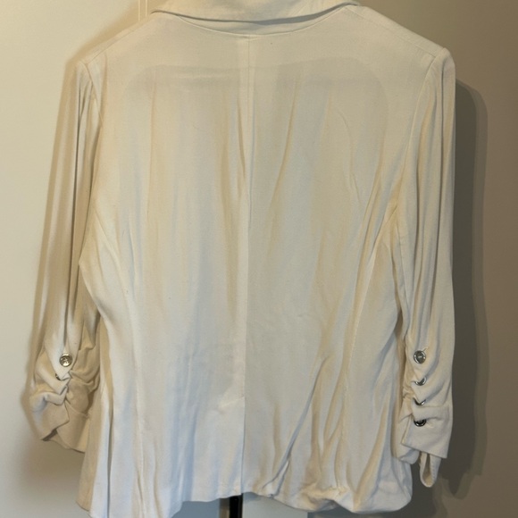 New York & Company Cream Tailored Blazer - Picture 2 of 8